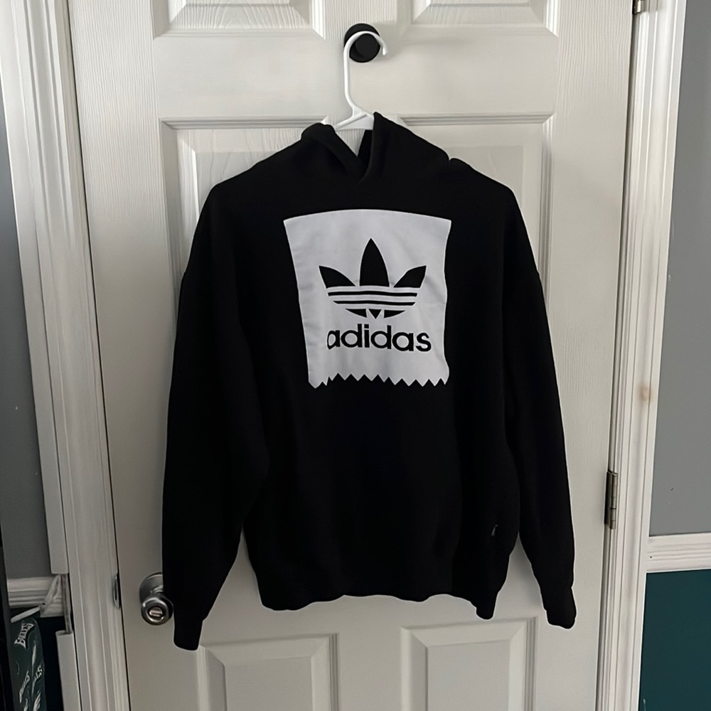 Adidas black and white hoodie